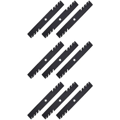 9 Toothed Mower Blades for Husqvarna Riding Mowers 54" Deck