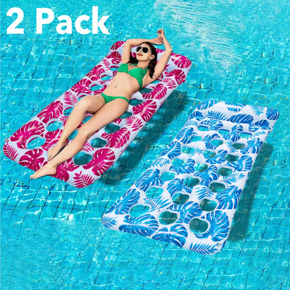 2X Inflatable Pool Float Lounger for Adults (Swimming Pool)