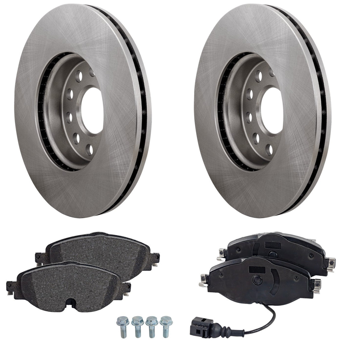 Brake Disc Rotors and Pads Kit for VW Taos Jetta Golf Audi A3