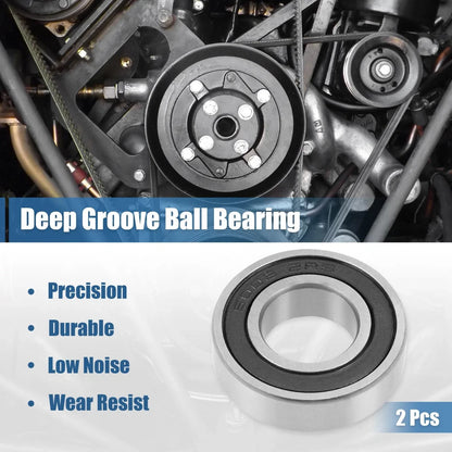 Set of 2 6003-2RS Deep Groove Ball Bearings for Various Models (17x35x10mm)