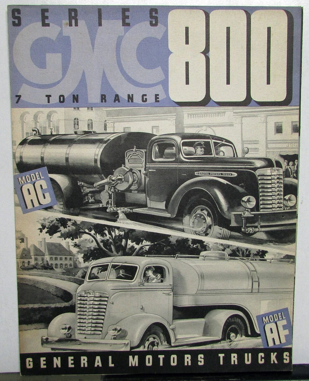 Original Sales Brochure for GMC Series 800 7 Ton AC & AF Truck (1938–1940)