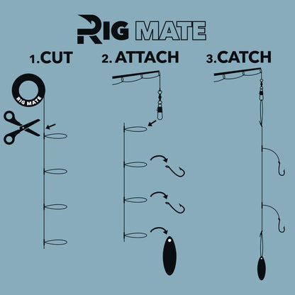 Lightweight Pre-Tied Dropper Loops for Snapper and Bottom Feeders