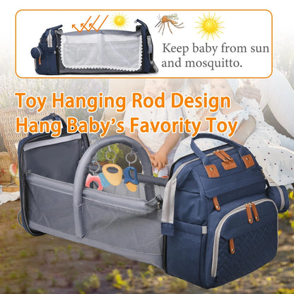 Astro Alan Baby Diaper Bag with Changing Station, Waterproof, Blue
