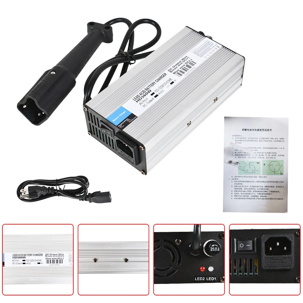 48V 6A Golf Cart Battery Charger for Yamaha DRIVE DRE G29 (2007–Present)