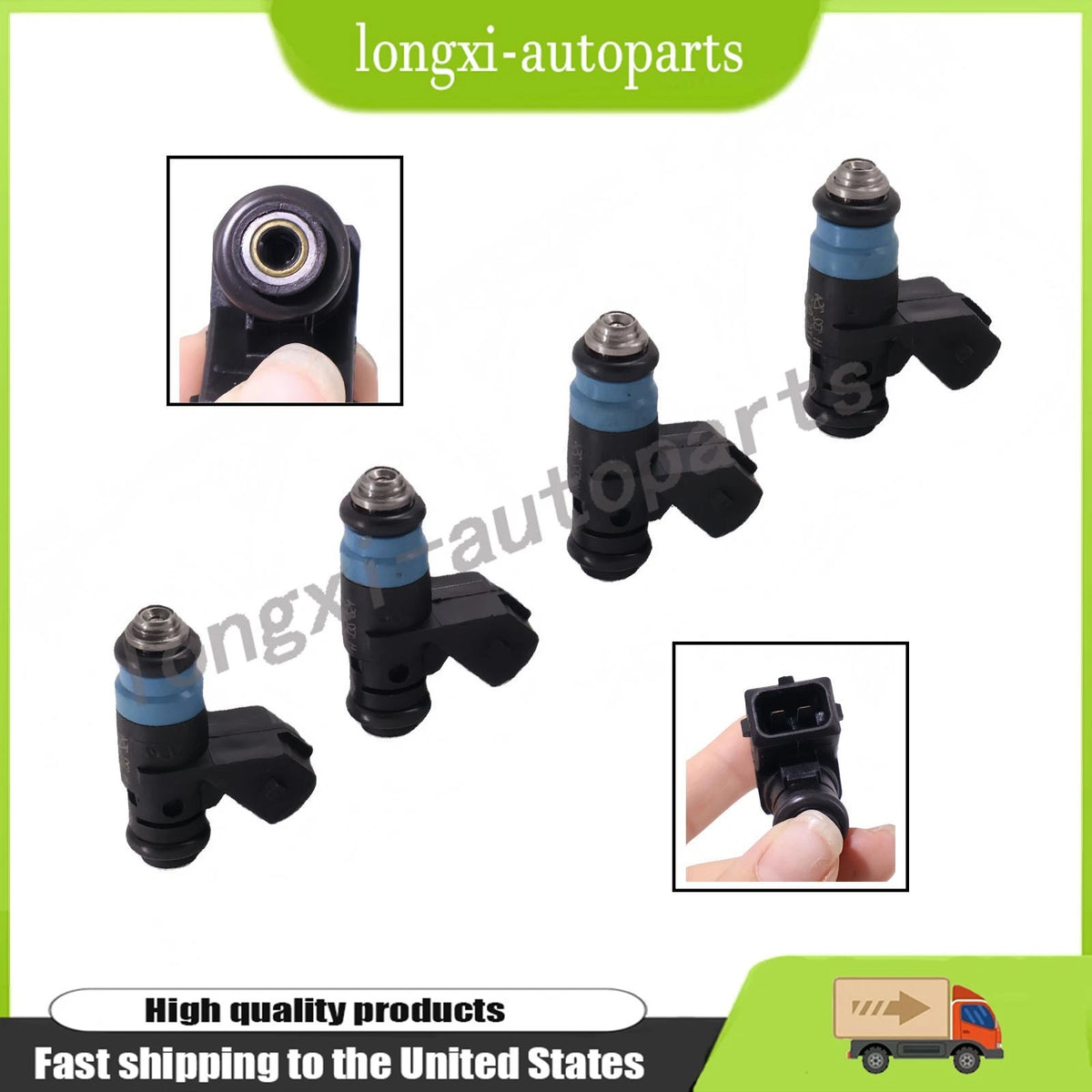 Set of 4 Fuel Injectors for Siemens Deka 630CC (107962, FI114962)
