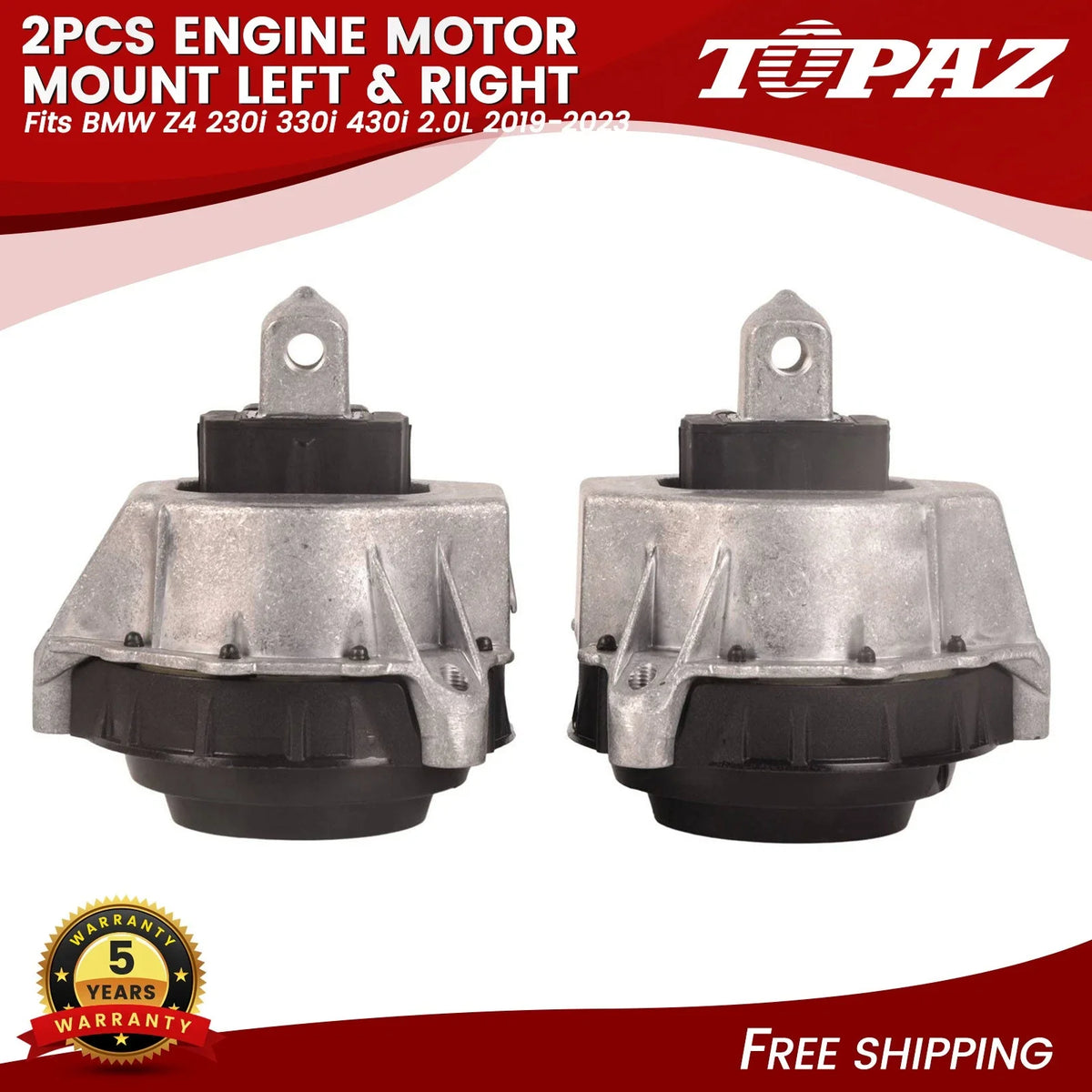2X Engine Motor Mounts for BMW Z4 230i 330i 430i (2019–2023)