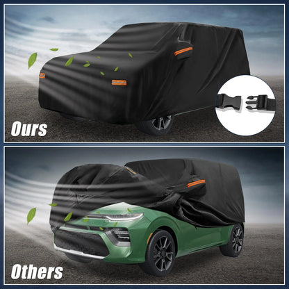 Outdoor Car Cover for Kia Soul (2009–2025) Waterproof Windproof All-Weather