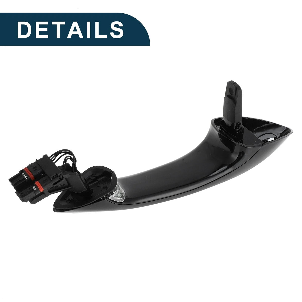 Rear Right Exterior Door Handle for BMW F07 F10 Black Silver Tone