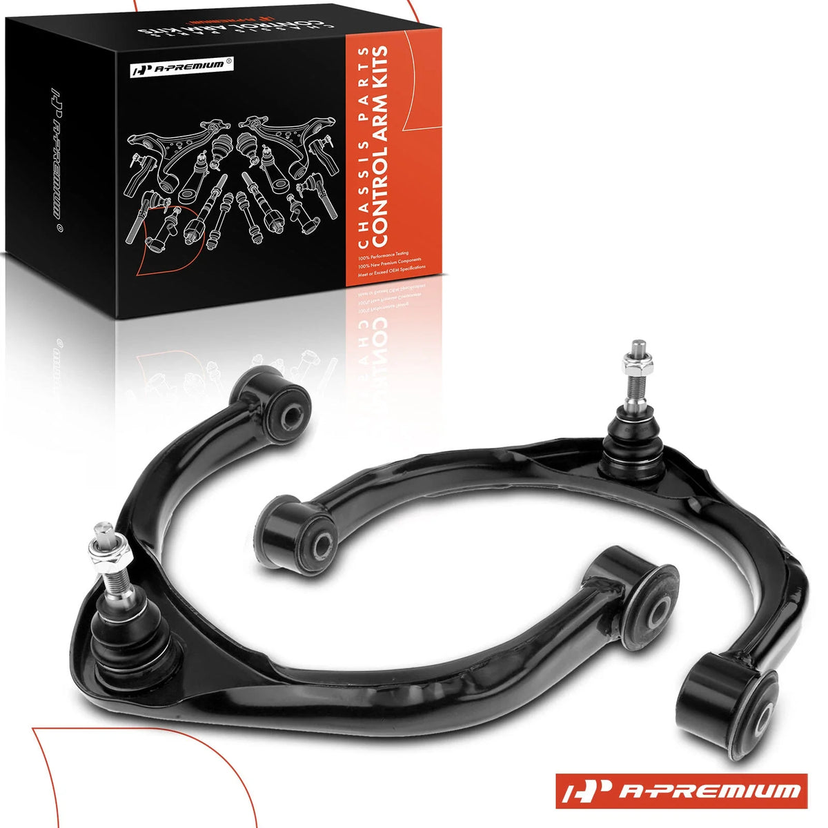 2X Front Upper Control Arm with Ball Joint for Dodge Ram 1500 (2009–2010)