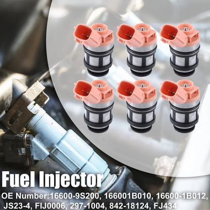 6X Fuel Injector 16600-9S200 for Nissan Xterra Frontier (2003–2004)