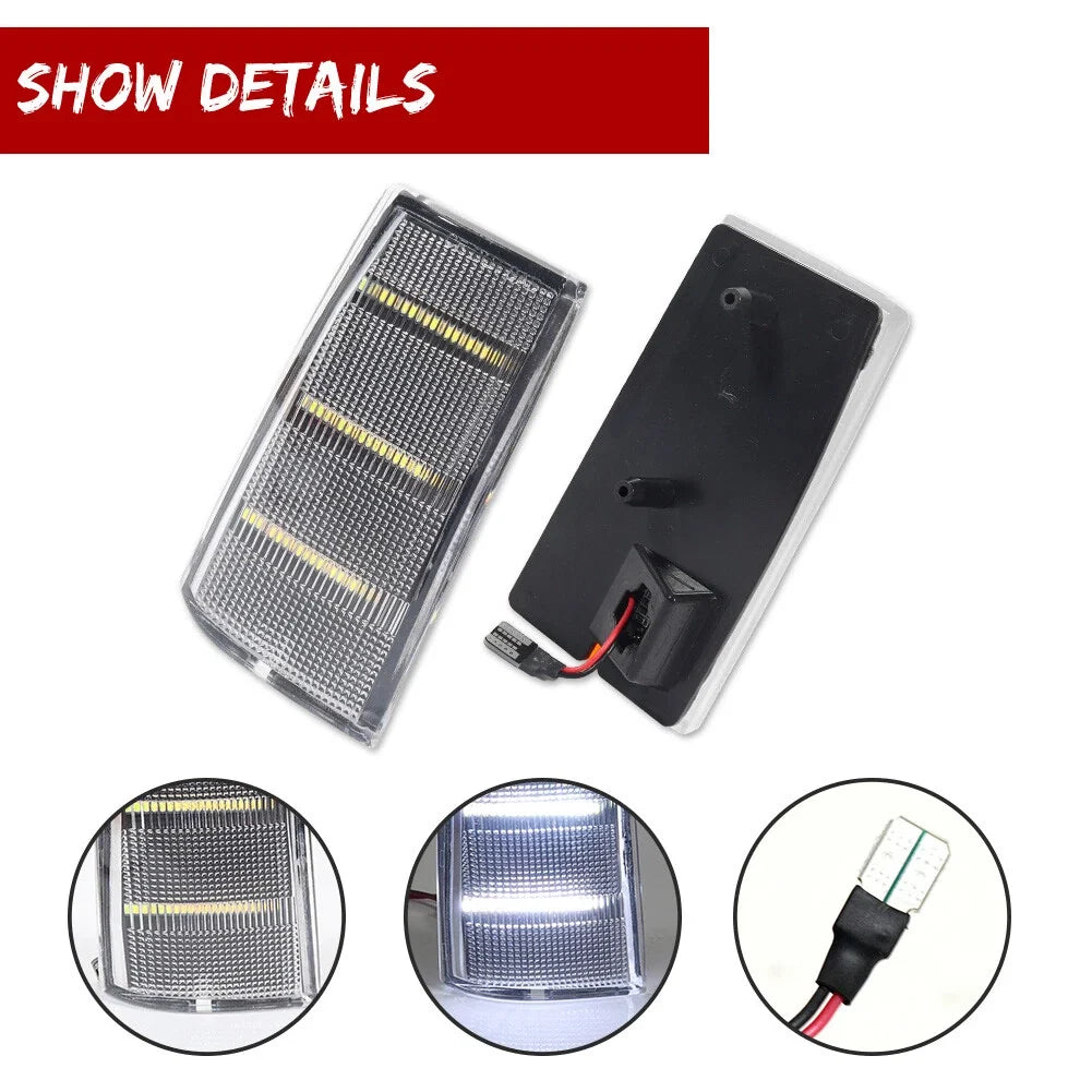 Clear White Side Marker Light for Pontiac Parisienne Bonneville Safari (1983–1989)
