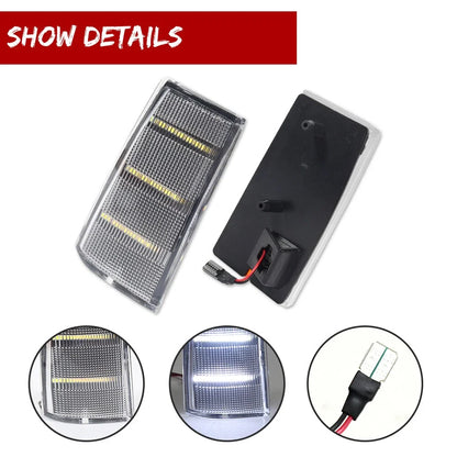 Clear White Side Marker Light for Pontiac Parisienne Bonneville Safari (1983–1989)