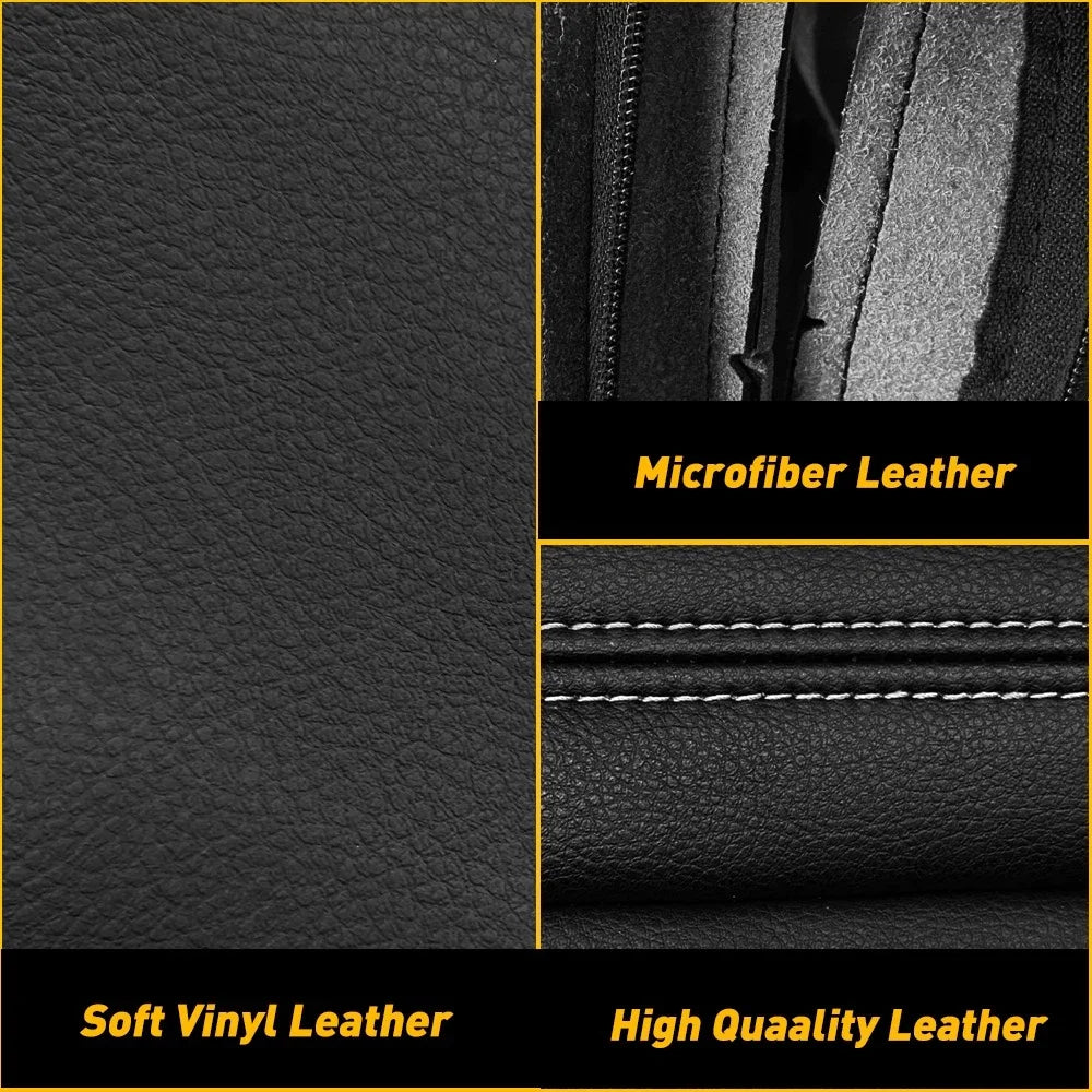 2X Front Seat Armrest Leather Covers for Chrysler Town & Country (2011–2016)