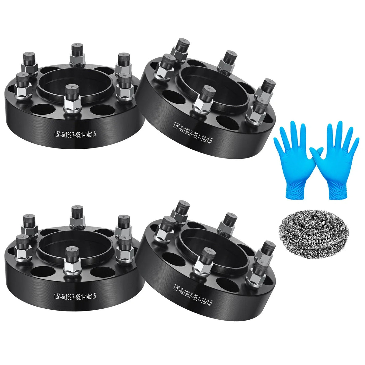 4pcs 1.5" 6x5.5 Hubcentric Wheel Spacers for Toyota Tacoma 4Runner Tundra Lexus (2005–2024)