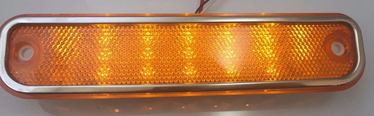 Amber LED Side Marker Front Fender Lights for Chevy GMC Truck (1973–1980)