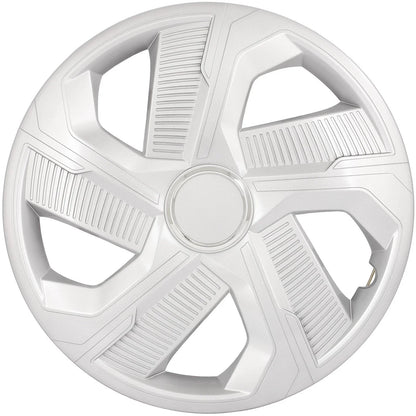 Set of 4 Snap On 15" Silver Wheel Covers Hub Caps R15