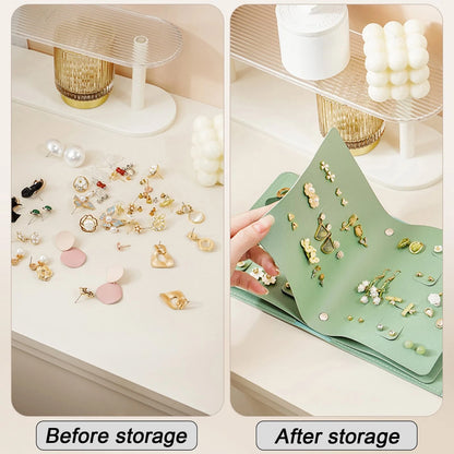 Earring Holder Organizer for Jewelry Storage (5.5 in x 6.3 in x 1.5 in)