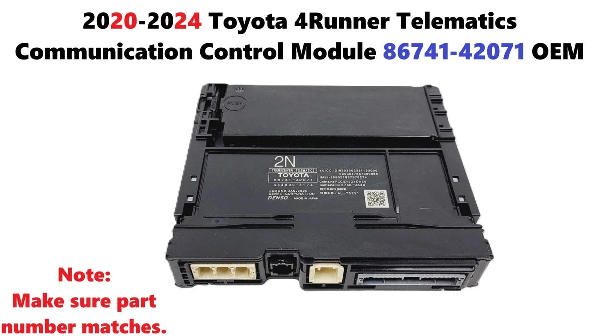 Telematics Communication Control Module 86741-42071 for Toyota 4Runner (2020–2024)