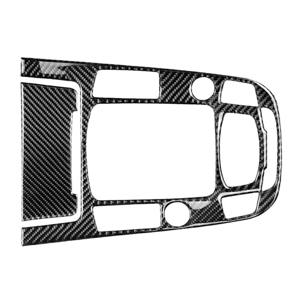 2X Carbon Fiber Gear Shift Box Panel Cover Trim for Audi A4 A5 Q5 (2013–2018)