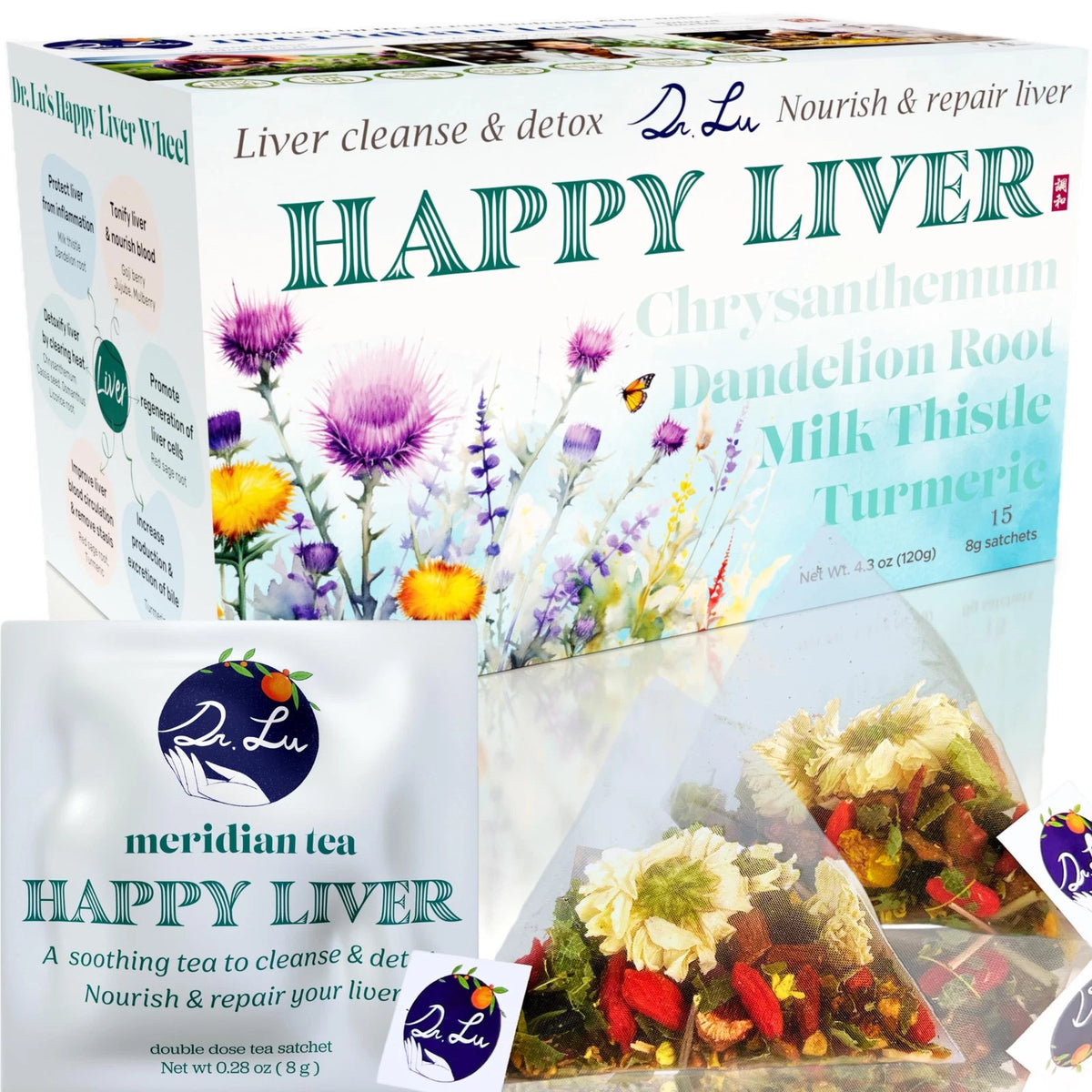 Happy Liver Tea for Natural Cleanse (Pack of 15)