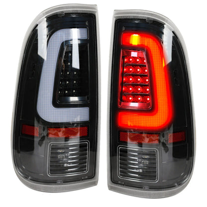 LED Tail Lights Brake Lamp Black for Ford F250 F350 Super Duty (2008–2016)