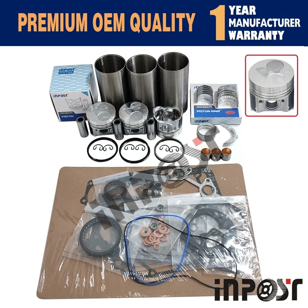 Gasket Kit Overhaul D722 for Kubota Engine (Piston Bearing Set)