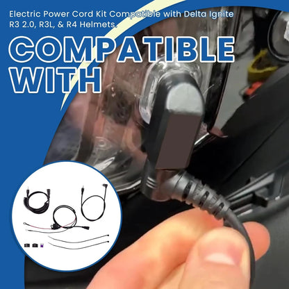 Set of 2 Replacement Electric Power Cords for Delta Ignite R3 2.0, R3L, R4