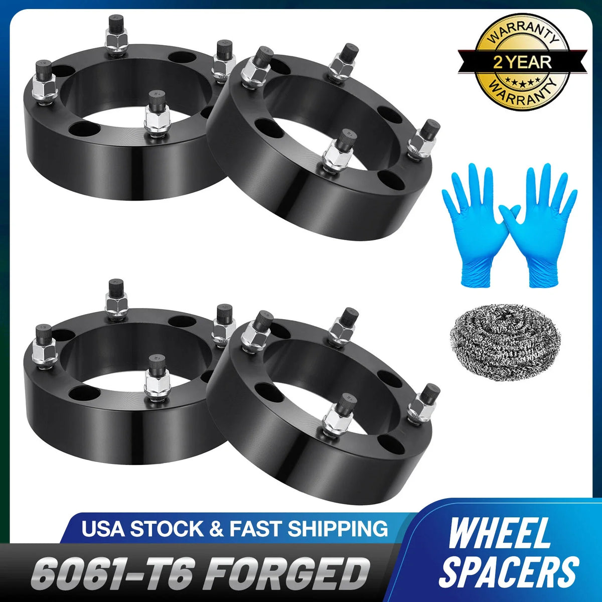 4X 2" 4/156 ATV Wheel Spacers for Polaris Ranger RZR 900, XP 570 (2015–2023)