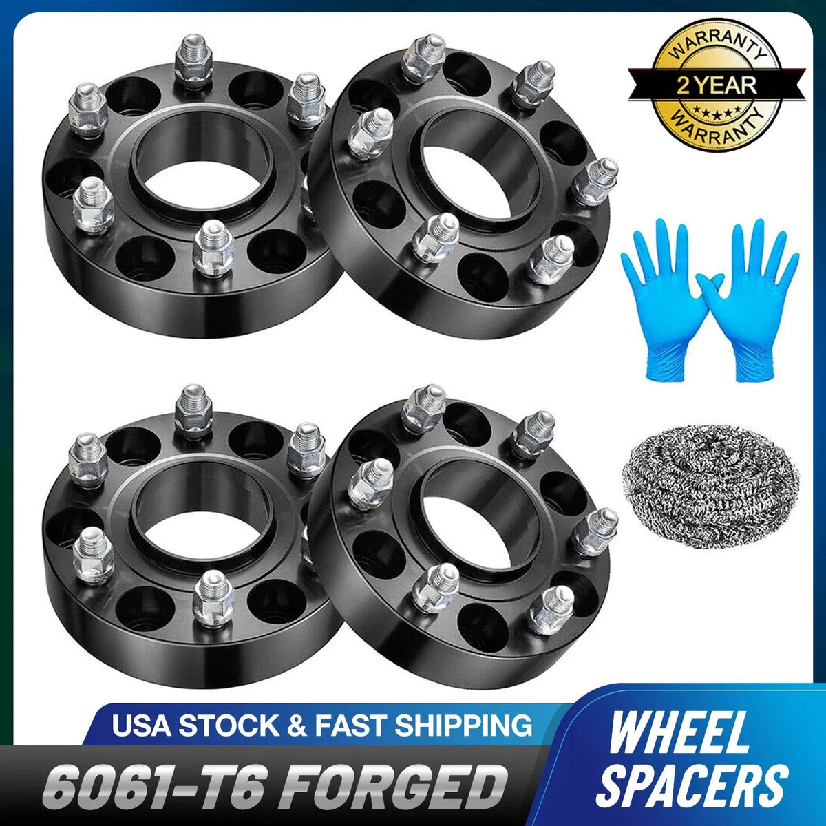 Set of 4 Hubcentric Wheel Spacers 1.5" 6x5.5 for Chevrolet Avalanche 1500 (2002–2006)