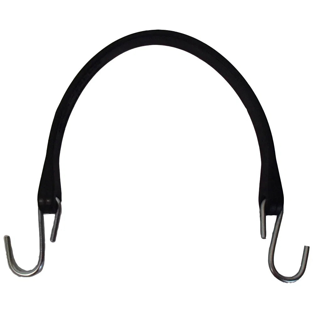 15" Heavy Duty Rubber Tarp Strap/Bungee Cord with Hooks for Universal Use
