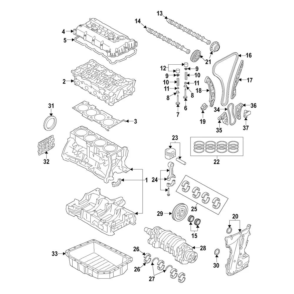 1PC Engine Exhaust Camshaft 24200-2GGA0 for Hyundai Sonata Kia Optima Sorento (2011–2019)