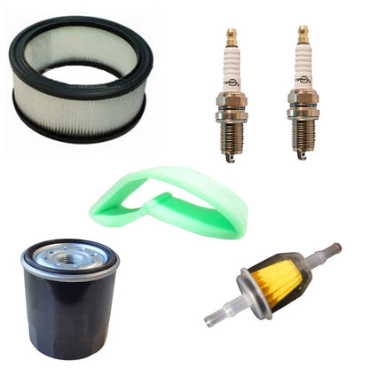 Set of 4 Filters & Spark Plugs for Kohler CH730GS CH730S CH640S