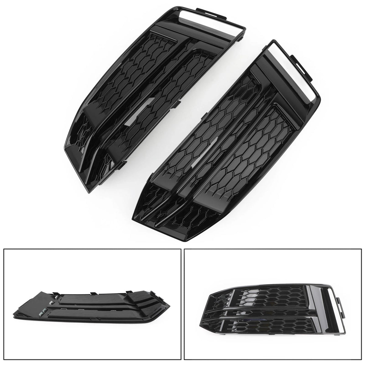 Pair Fog Light Covers for Audi A4 B9 S-Line (2016–2018) 8W0 807 681 F 8W0 807 682 F