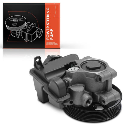 Power Steering Pump with Pulley & Reservoir for Ford Focus (2006–2011) 6S4Z3A674A, 6S4Z3A674ARM, 7S4Z3A674A
