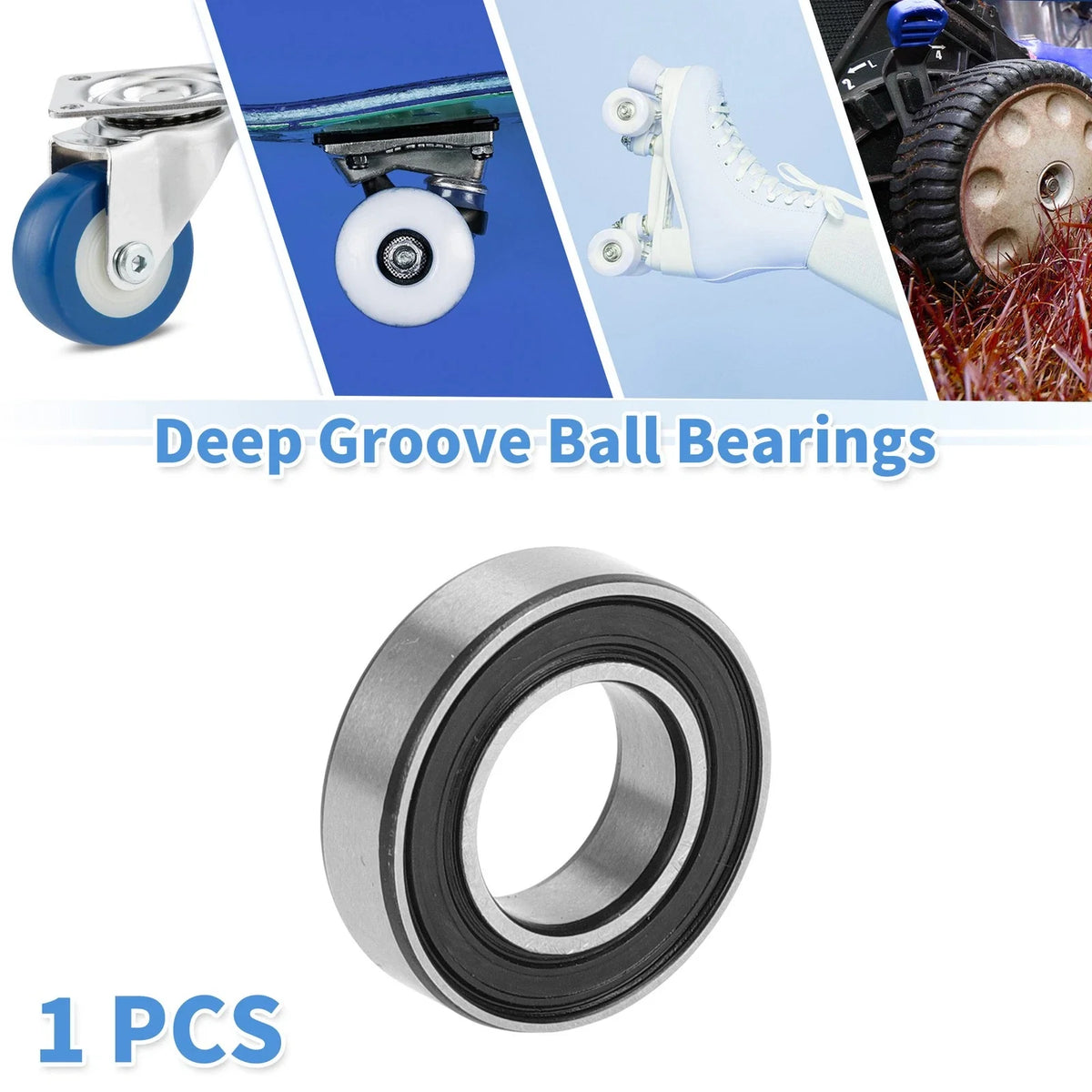 Deep Groove Ball Bearing 10x19x5mm for Scooter Skateboard (6800VV)