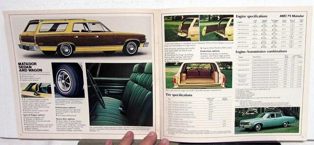 Sales Brochure for AMC Matador Gremlin Hornet Javelin AMX Ambassador (1974)