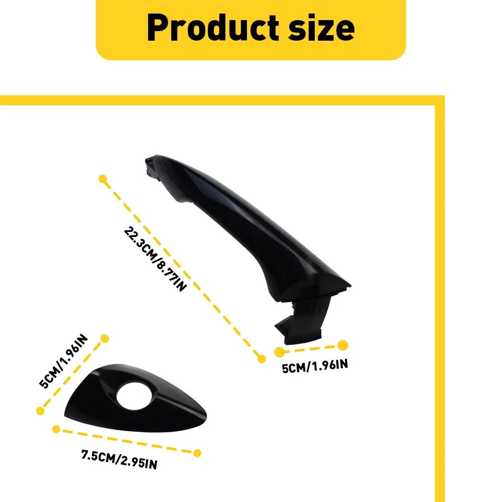 Exterior Door Handle for Hyundai Elantra (2011–2016) Front Left Black