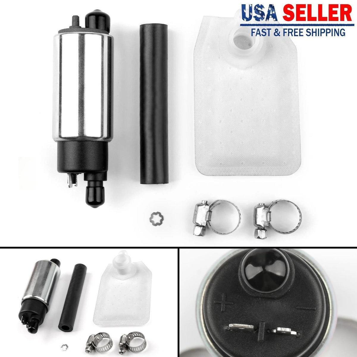 Fuel Pump for Yamaha XF50 C3 (2007–2010), XP500 T-MAX (2004–2012), YZF R125 (2014–2017) M553-A086-Silver