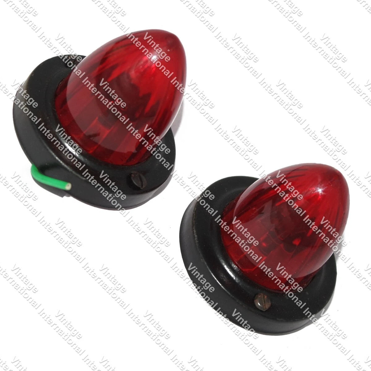 Pair Red Side Marker Lights for Car Truck Trailer Lorry (12V 5W)