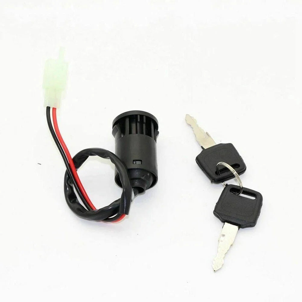 1PC 2 Wire Ignition Key Switch Lock W/ 2 Keys for Scooter Dirt Bike