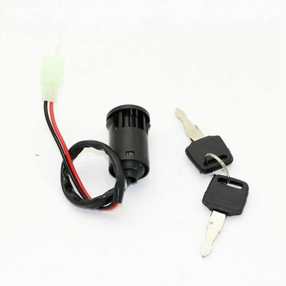 1PC 2 Wire Ignition Key Switch Lock W/ 2 Keys for Scooter Dirt Bike
