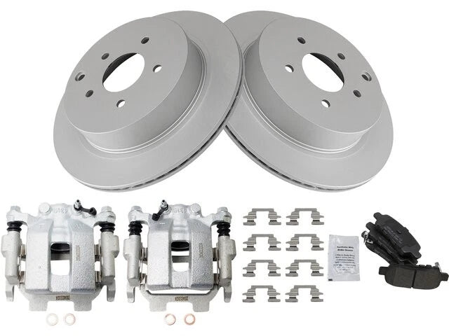 Set of 4 Brake Pads Rotors Calipers for Infiniti M35h (2012–2013) 18726BVFH