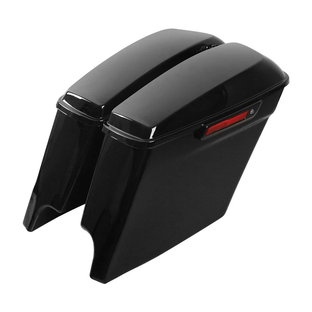 Black King Trunk Stretched Saddlebags for Harley Touring (2014–2023)