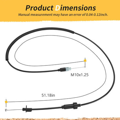 Throttle Cable 7081861 for Polaris Sportsman 570 Touring X2 6X6 (2015–2024)