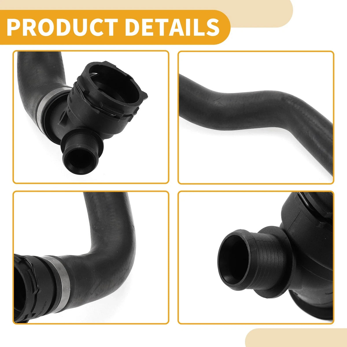 Radiator Hose for BMW X1 (2016–2020), X2 (2018–2019) No. 17127617363 Rubber