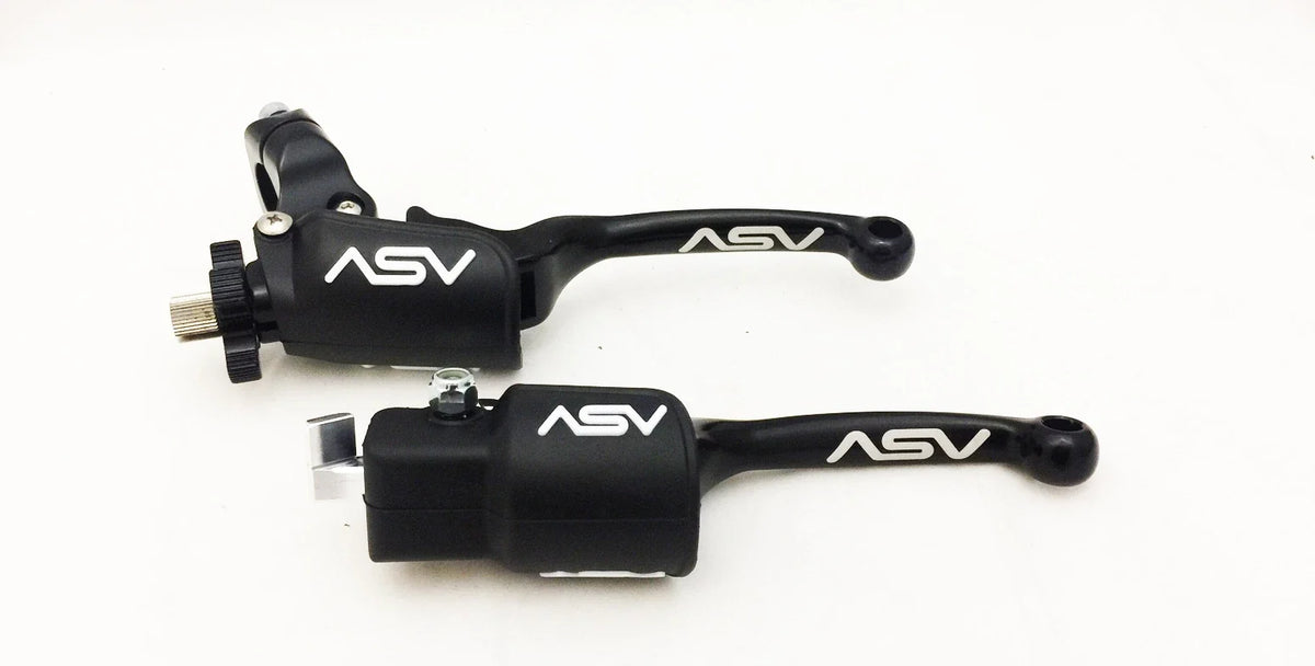 ASV F3 Black Front Brake Clutch Perch Levers Pair for TRX400EX (2000–2009)