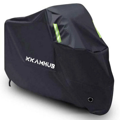 XXL Black Waterproof Motorcycle Cover for Harley Honda Yamaha Suzuki Kawasaki