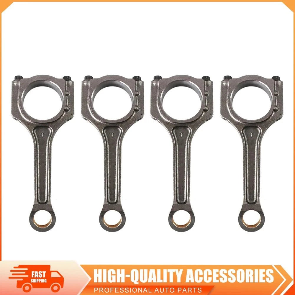 4X Connecting Rods for Hyundai Genesis Coupe Kia Optima (2012–2016) - 23510-2G440, 23510-2G430