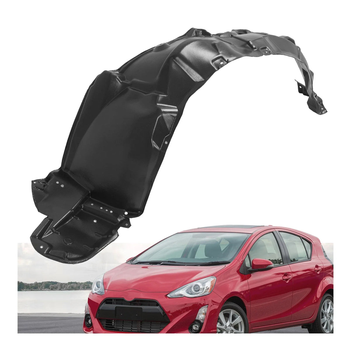 Front Driver Side Inner Fender Liner for Toyota Prius (2010–2015) TO1248158