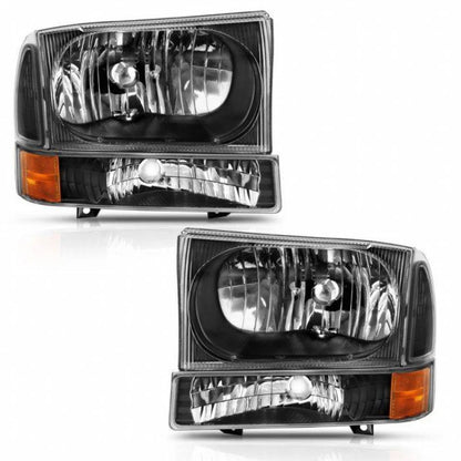 Crystal Headlight Set for Ford Excursion (2000–2004) TLX-anz111457-CL360A72